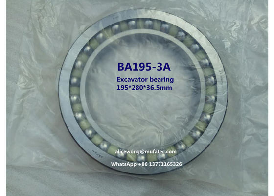 BA195-3A Crawler walking excavator bearing thin section angular contact ball bearing 195*280*36.5mm
