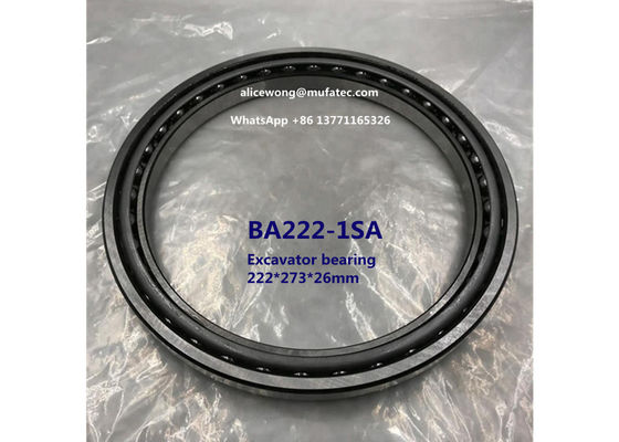 BA222-1SA excavator bearing thin section angular contact ball bearing 222*273*26mm
