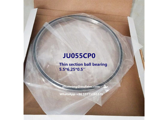 JU055CP0 JU055 excavator bearing thin section angular contact ball bearing 5.5x6.25x0.5''