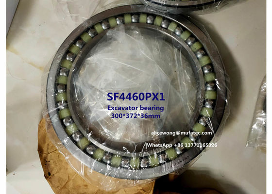 SF4460PX1 SF4460 PX1 excavator bearing thin section angular contact ball bearing 300*372*36mm