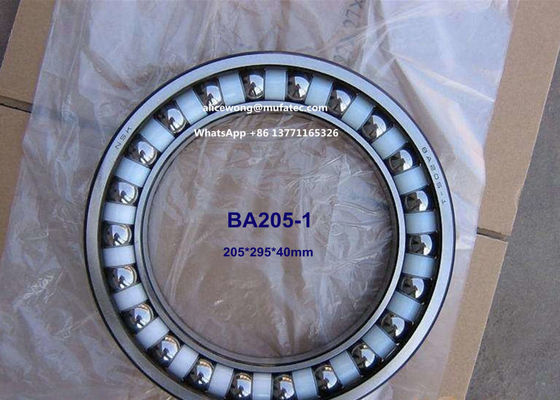 BA205-1 excavator bearing thin section angular contact ball bearing 205*295*40mm