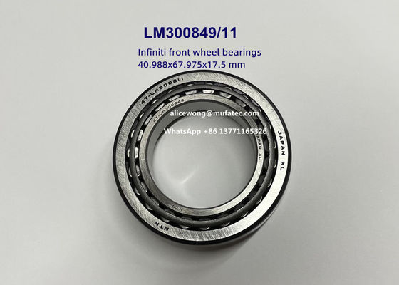 4T-LM300849/11 LM300849/LM300811 automotive differential bearings tapered roller bearings 40.988x67.975x17.5 mm