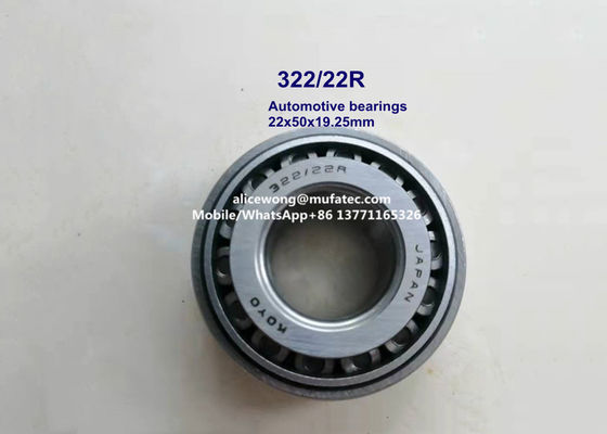 322/22R automotive bearings tapered roller bearings 22x50x19.25mm