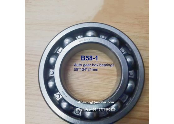 B58-1 auto deep groove ball bearings no flange deep groove ball bearings 54*104*21mm
