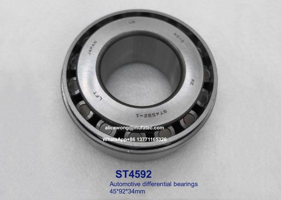 ST4592 automotive differential bearings taper roller bearings 45*92*34mm for auto repairing or maintenance