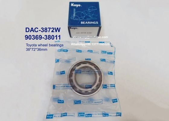 DAC-3872W-8CS81 DAC3872W 90369-38011 automotive wheel hub bearings 38*72*36mm
