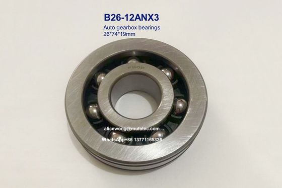 B26-12ANX3 B26-12 auto bearings nylon cage ball bearings with snap rings 26x74x19mm