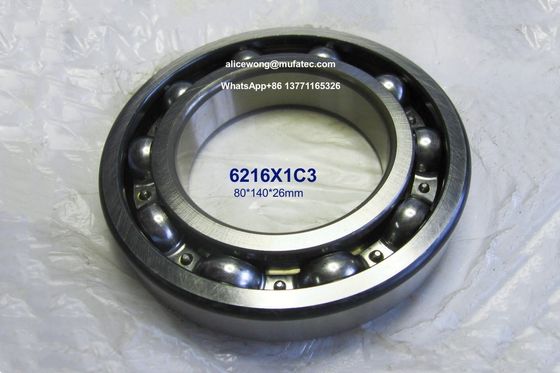 6216X1C3 automotive bearings deep groove ball bearings 80*140*26mm