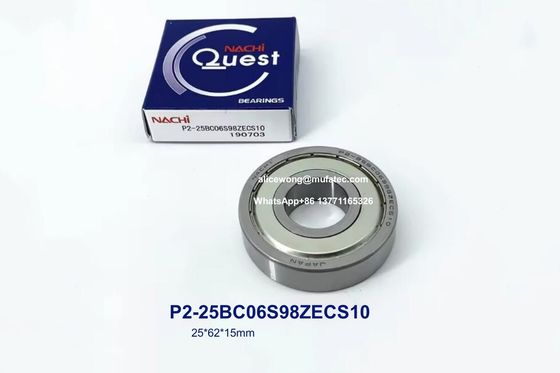 P2-25BC06S98ZECS10 25BC06S98 automotive generator bearings one side steel seal bearings 25*62*15mm