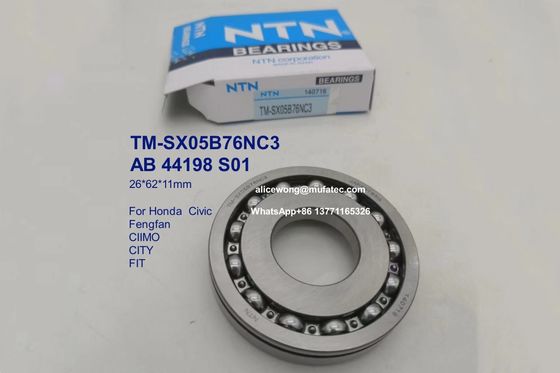 TM-SX05B76NC3 AB 44198 S01 91003-RPC-003 Honda Civic / Fengfan / CIIMO / CITY / FIT transmission bearings 26*62*11mm