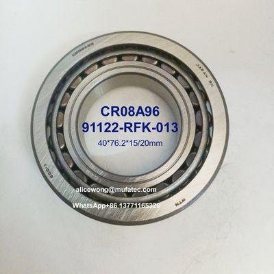 CR08A96 91122-RFK-013 40x76x15/20mm Inch Taper Roller Bearings for Honda Odyssey RB1 Differential 40x76x15/20mm
