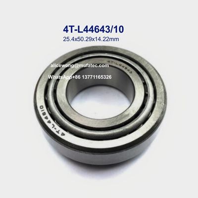 4T-L44643/10  L44643/10 Automotive Bearings 25.4x50.29x14.22mm Tapered Roller Bearings