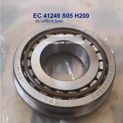Automotive Gearbox Bearings EC 41249 S05 H200 38.1x78x18.5mm Tapered Roller Bearings With Nylon Cage