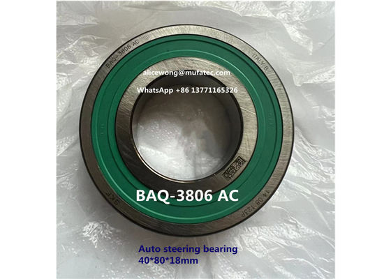 BAQ-3806 AC steering rack bearing angular contact ball bearing 40*80*18mm
