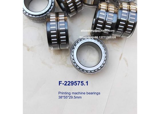 F-229575.1 F-229575 rolamentos de máquinas de impressão rodamentos de rolos cilíndricos de complemento completo 38*55*29,5 mm